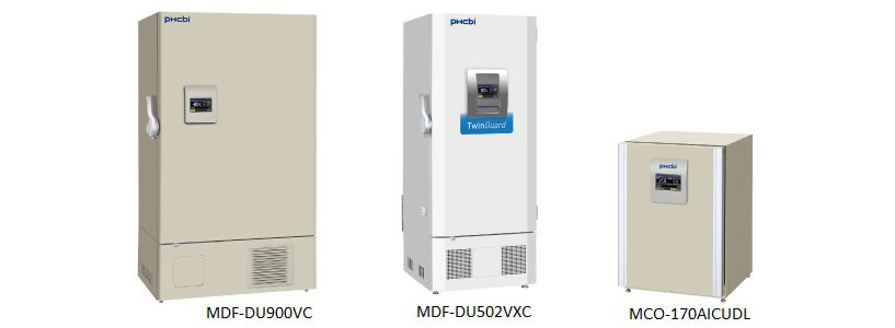 PHCbi ULT Freezers and CO2 Incubator