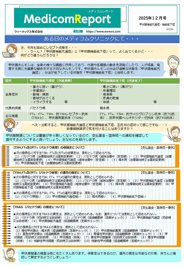 甲状腺機能亢進症・機能低下症